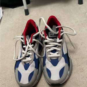 Puma RS-X Blue and White Sneakers
